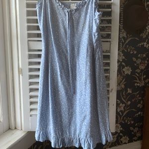 Blue floral mini dress